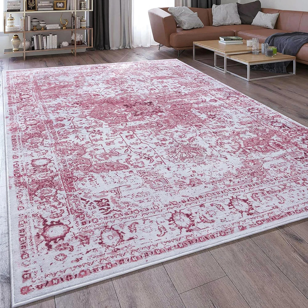 Keeko 6x9 Area Rugs for Living Room, Large Vintage Bedroom Washable Rugs Soft Fluffy Indoor Low P... | Amazon (US)