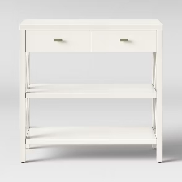 Owings Console Table with 2 Shelves and Drawers- Off White - Threshold™ | Target