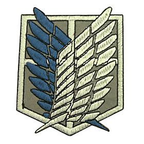 Shingeki Ingen Kyojin angreb p? Titan Recon Corps Logo Cosplay Broderi Patch Badge | Light in the Box