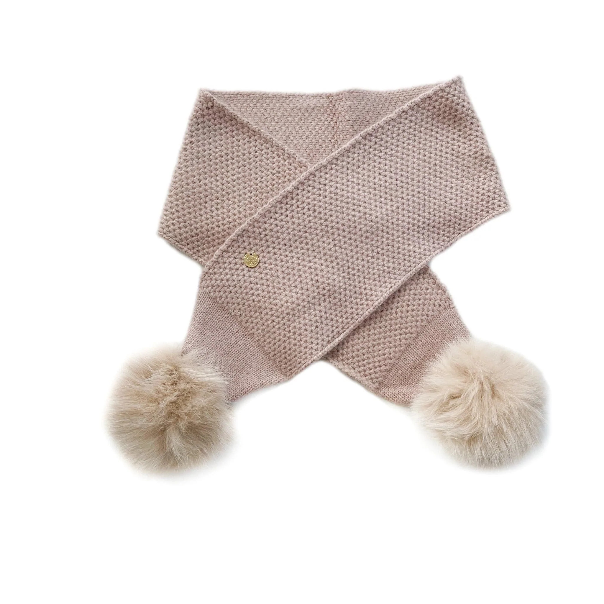 Honeycomb Dusty Pink Cashmere Scarf | petite maison kids