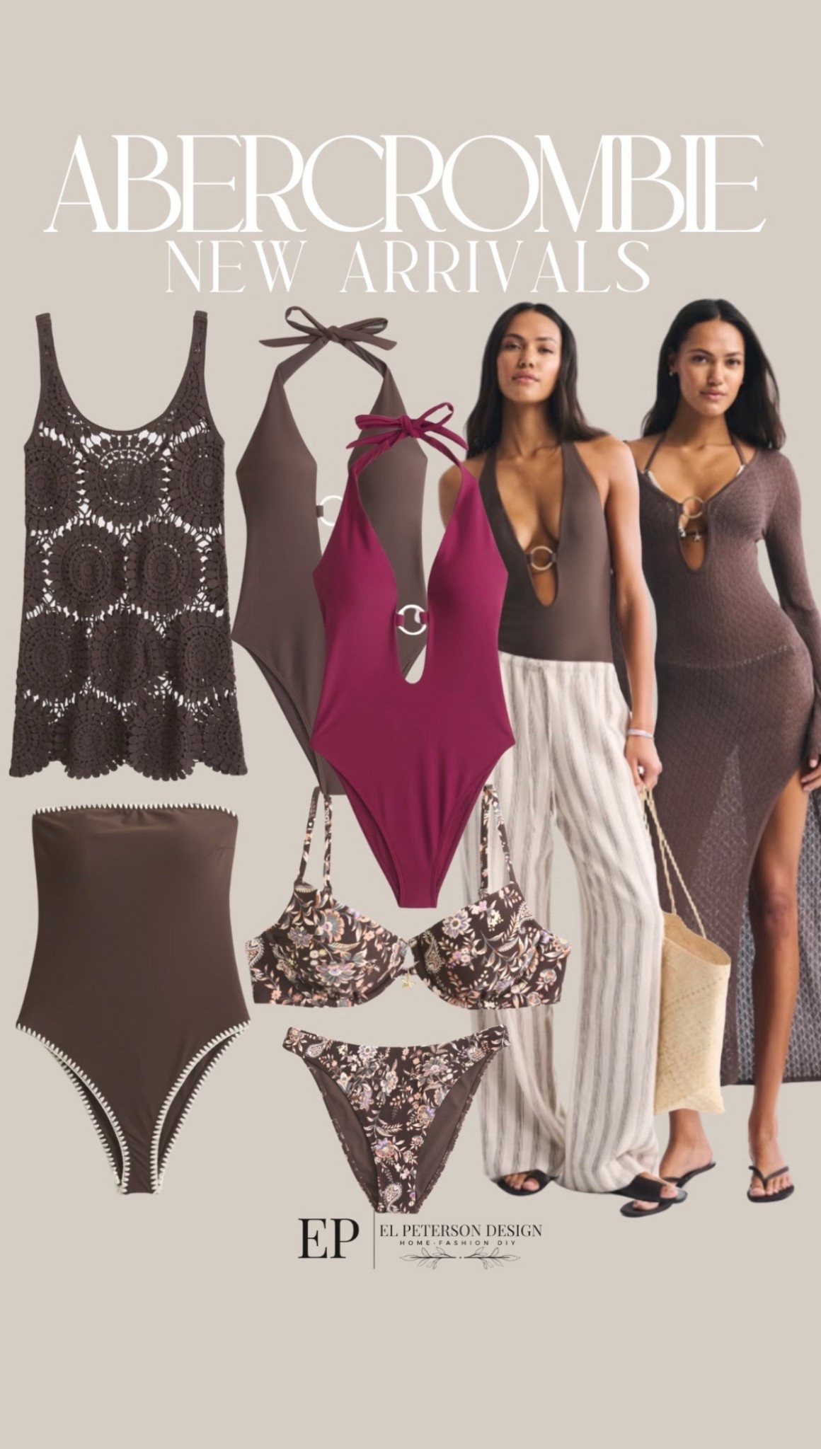 Abercrombie 
New Arrivals 
Bathing suits
Bikini
Swim cover up 