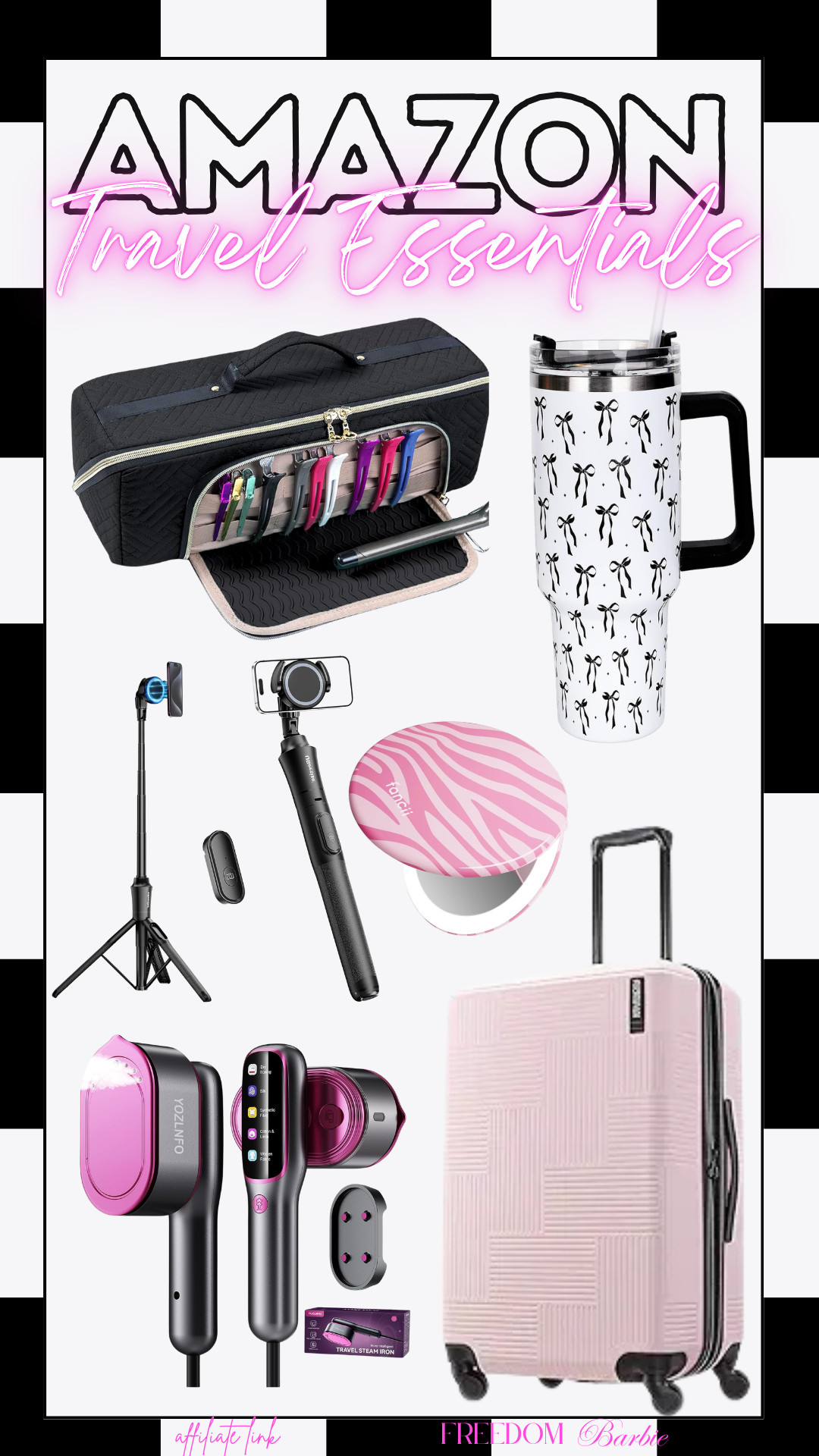 Your travel game called, and it needs an upgrade. ☁️ From the ultimate hair tool organizer to a steamer that actually fits in your carry-on, these are my non-negotiables for stress-free packing.

#TravelEssentials #AmazonFinds #AdventureReady #LuggageLove #TravelInStyle 

 #LTKdayinmylife #LTKSeasonal #LTKTravel