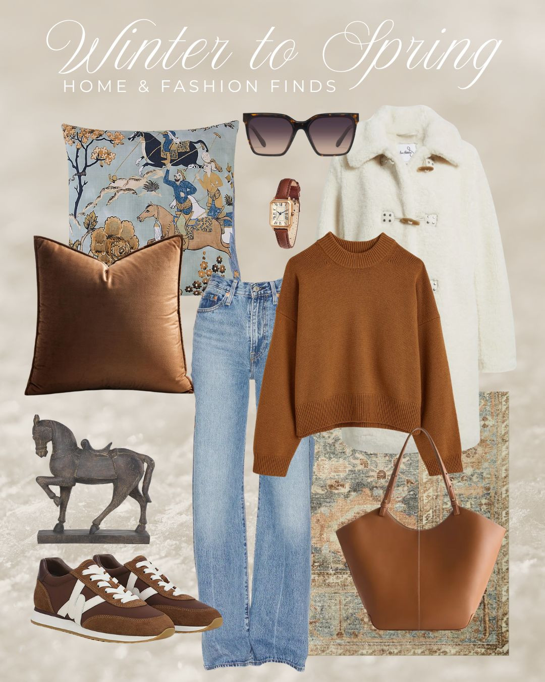 Fashion and home decor for after the holidays. Winter to spring colors and layers

#LTKSeasonal #LTKHome #LTKOver40