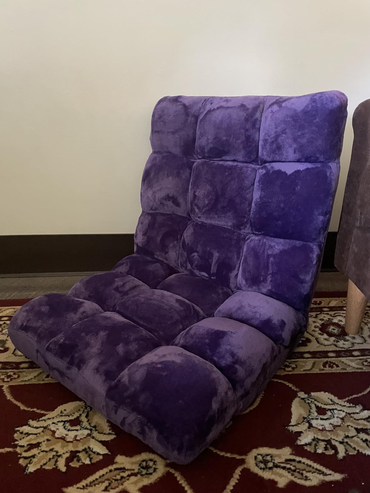 Folding Floor Gaming Chair 14-Poistion Cushioned Adjustable Floor Lazy Sofa Chair w/Breathable Cotton & Skin-Friendly Flannel for Adults & Kids Perfect for Reading Gaming Meditating, Camel | Amazon (US)