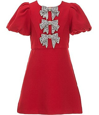 GB Big Girls Jeweled Bow Front Dress - 12 | Dillard's