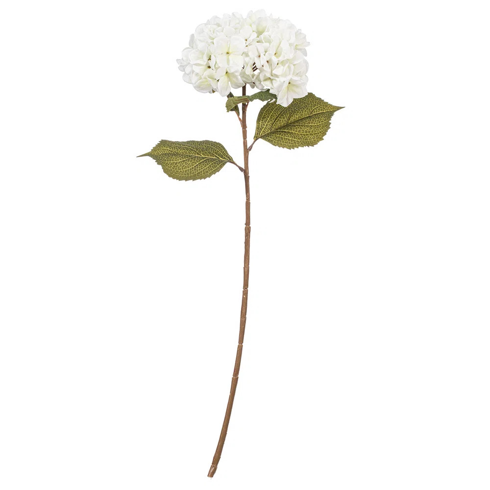 Hydrangea Stem with 9" Flower Head, 3/Bag. This artificial hydrangea stem features vibrant petals with realistic details. It measures 32.5 inches from | Wayfair North America