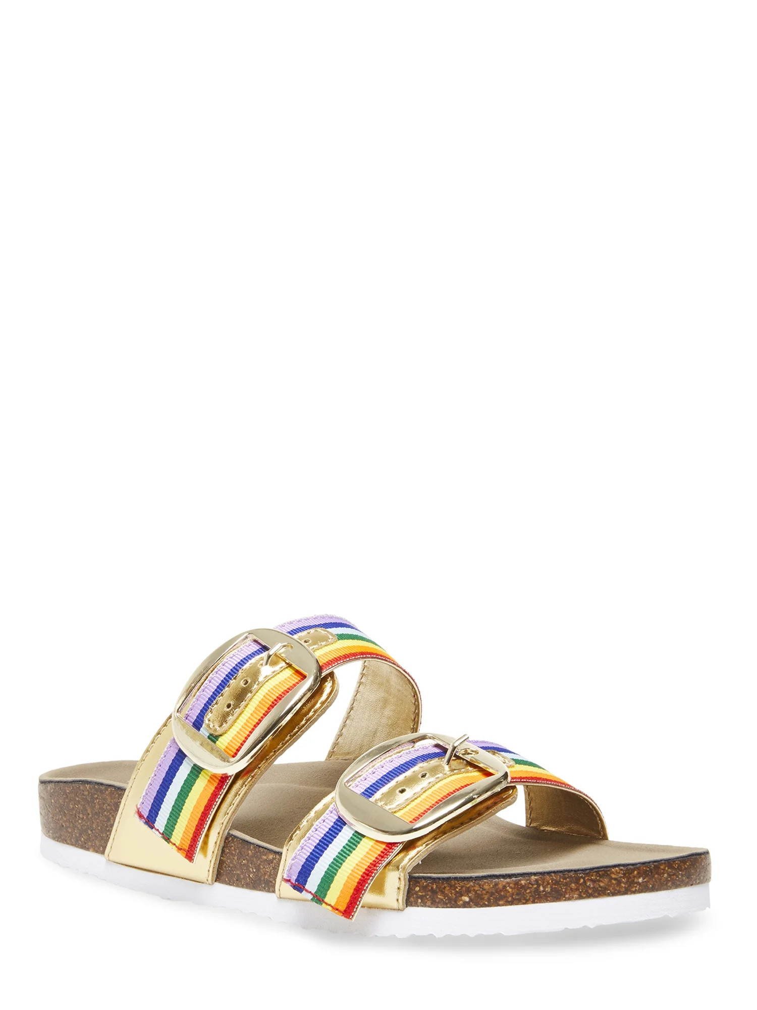 Madden Girl Women's BamBamm Striped Footbed Sandal | Walmart (US)