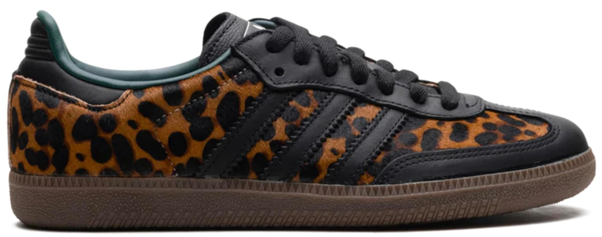adidas Samba OG Womens Sneaker (Green Leopard Print Dark Gum, 8) | Amazon (US)