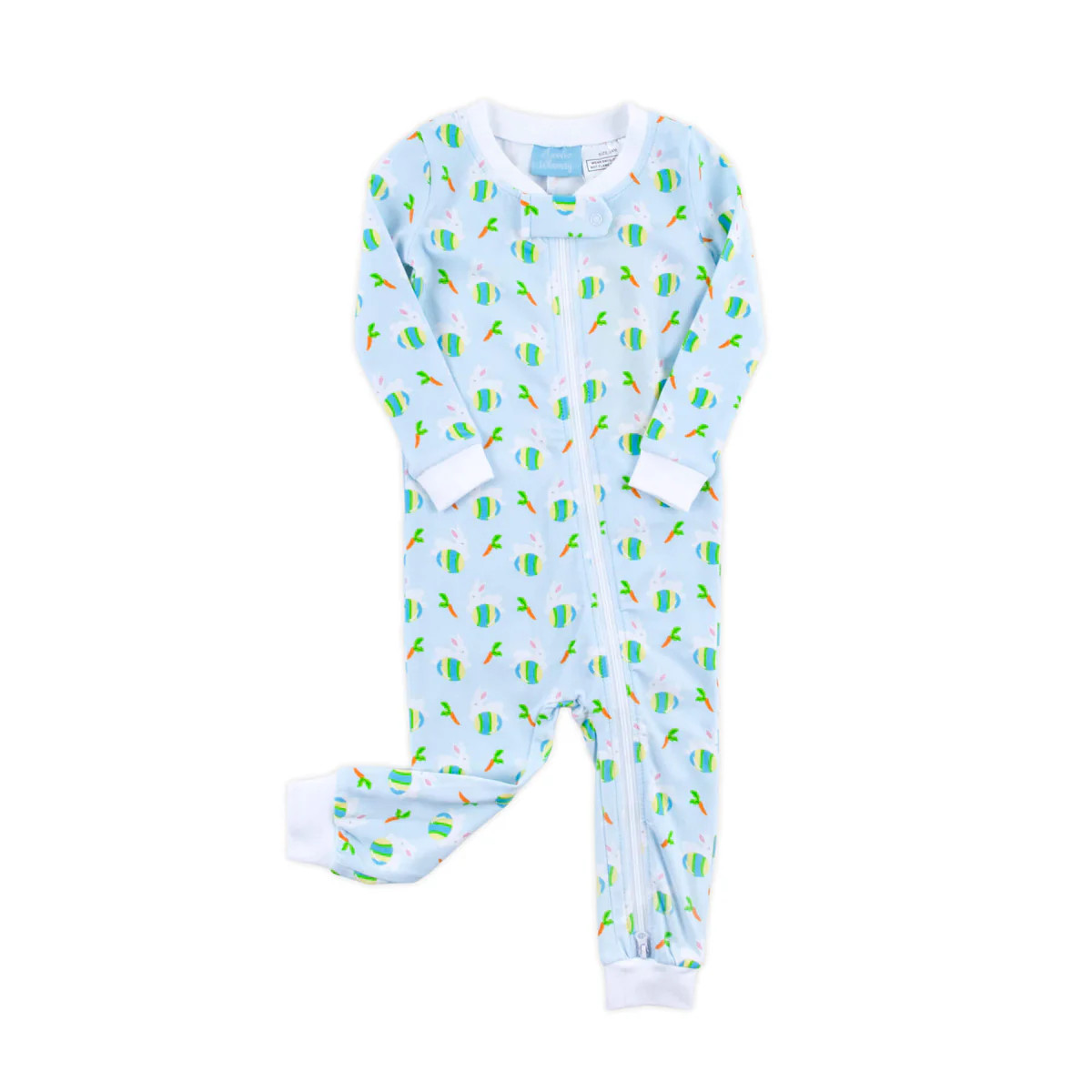 Hop Into Easter Blue Zip Sleeper | Classic Whimsy