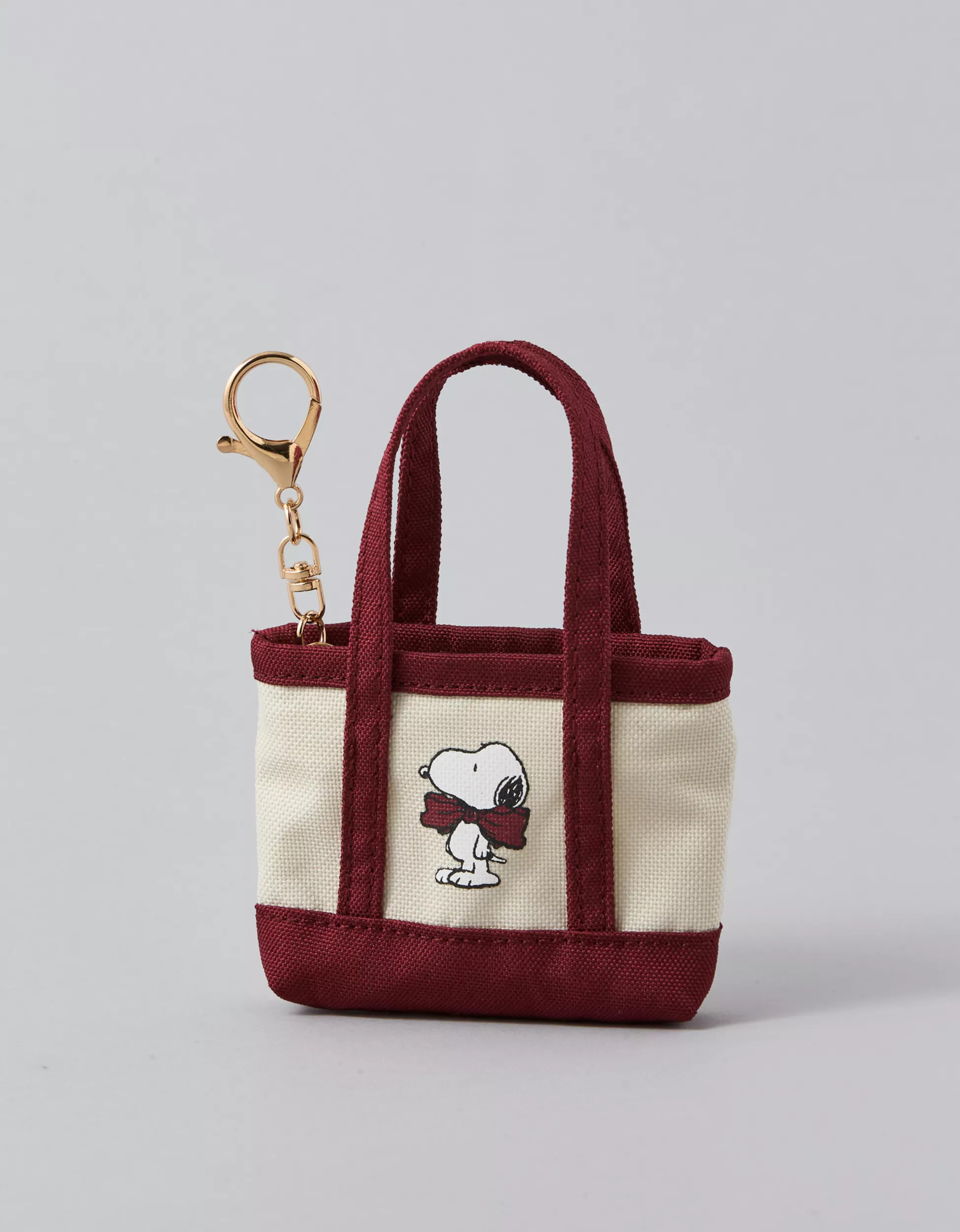 AE Snoopy Mini Tote Keychain | American Eagle Outfitters (US & CA)