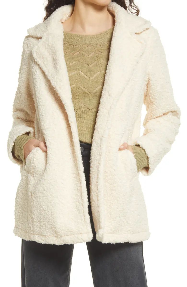 French Connection Faux Fur Teddy Jacket | Nordstrom | Nordstrom