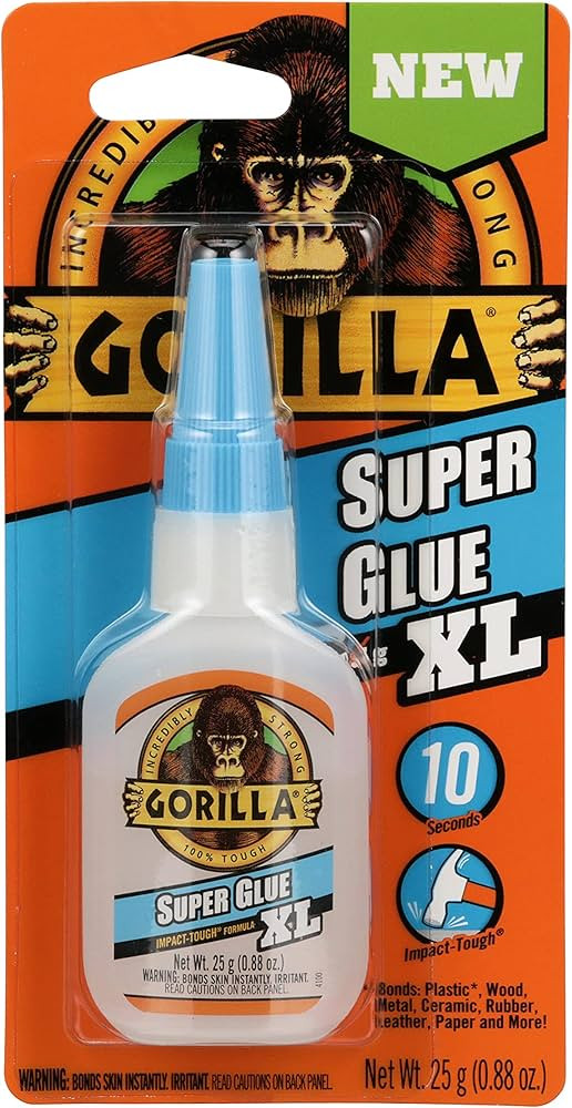 Gorilla Super Glue XL, 25 Gram, Clear, (Pack of 1) | Amazon (US)
