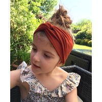 Knot head wrap / Copper / rust colour headband / baby headband / toddler knot headband / top knot /  | Etsy (US)