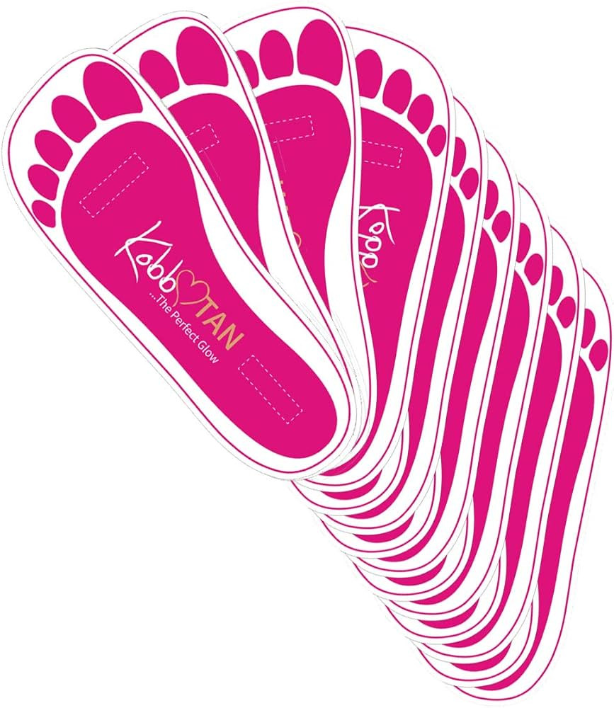 120 Pairs(240feets) Spray Tan Feet Pads in Pink For Sunless Spray Tanning | Amazon (US)
