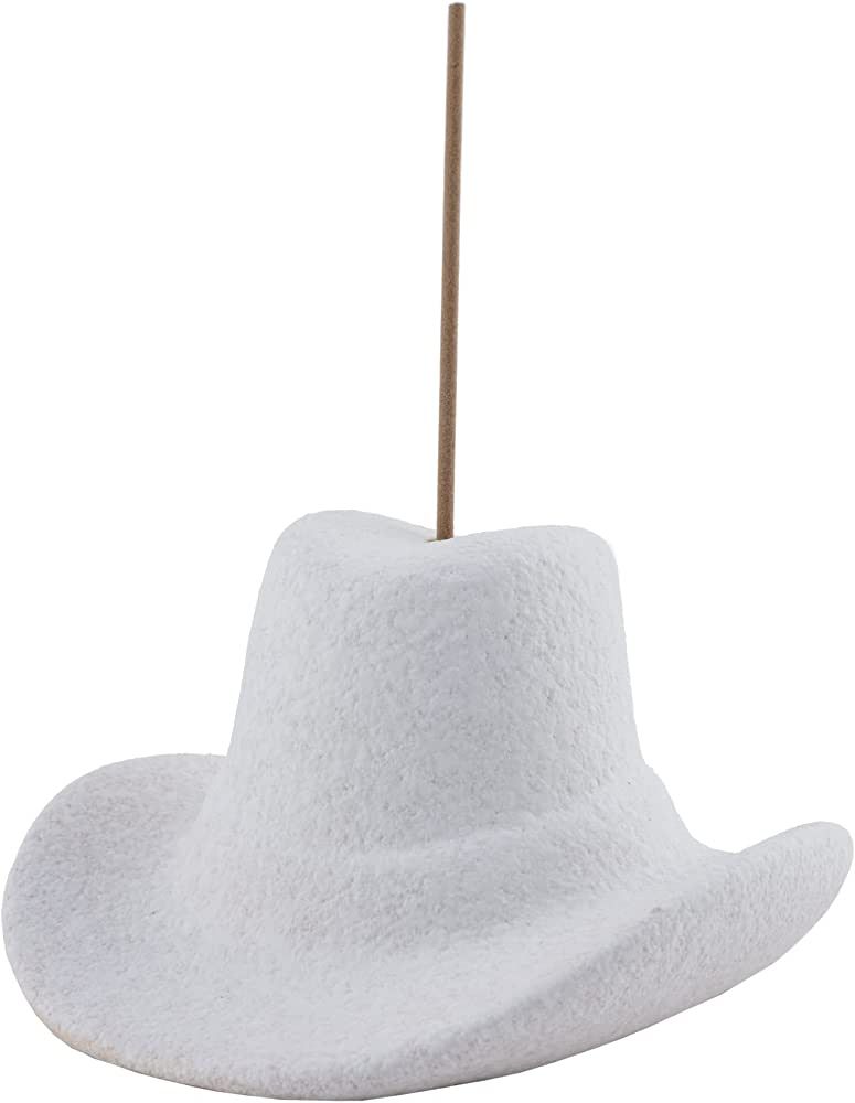 Ceramic Cowboy Hat Incense Holder with Mini Incense Sticks - 25 Sandalwood Incense Sticks - Cute ... | Amazon (US)