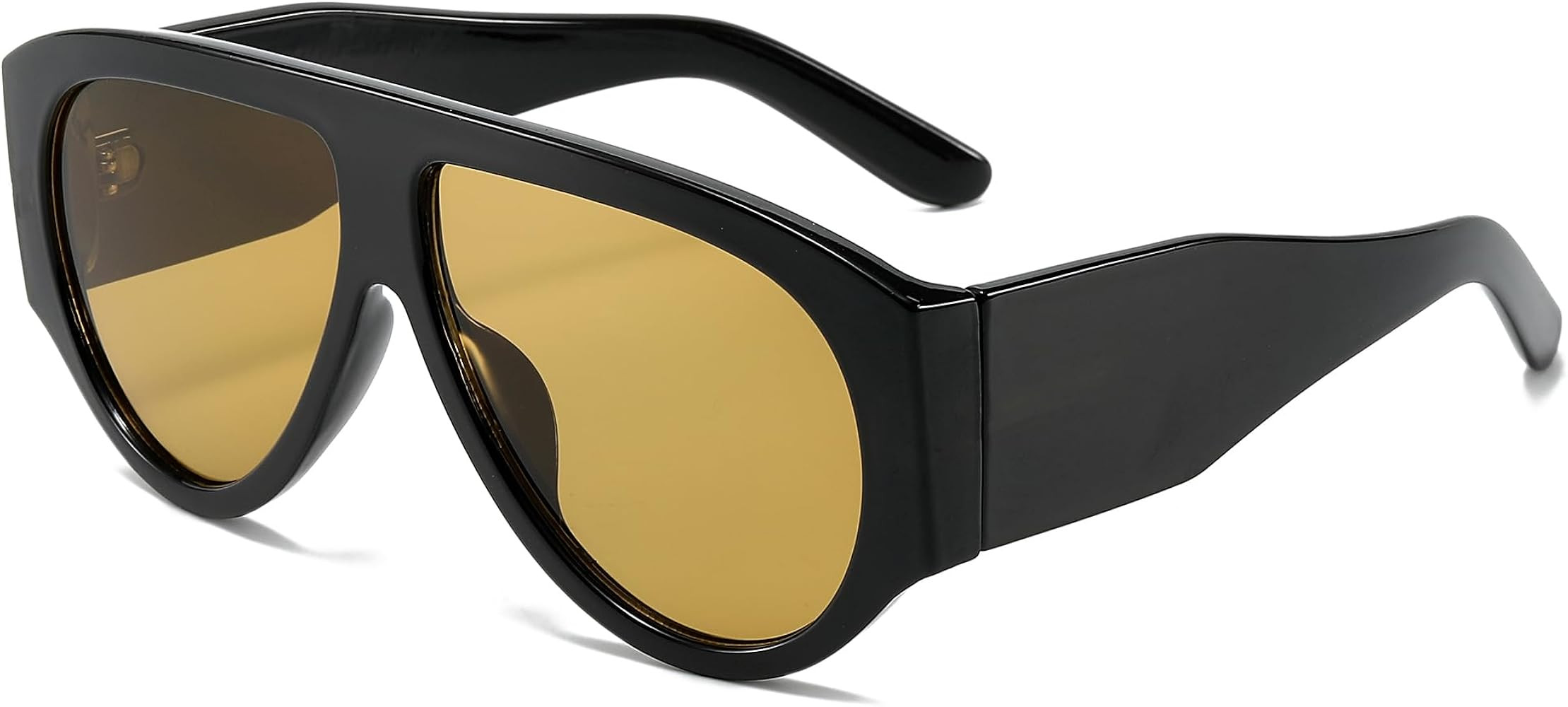 NULOOQ Trendy Retro Oversized Aviator Sunglasses for Women Men 70s Vintage Luxury Big Thick Frame... | Amazon (US)