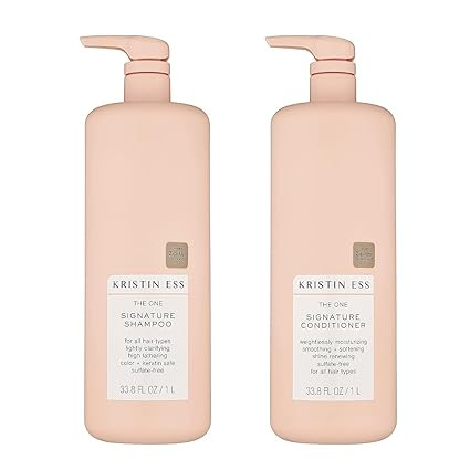 Kristin Ess Hydrating Signature Sulfate Free Salon Shampoo + Conditioner Set for Moisture, Softne... | Amazon (US)