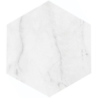 Satori  Regent Carrara Nevoso Hexagon 8-in x 10-in Matte Porcelain Floor and Wall Tile | Lowe's