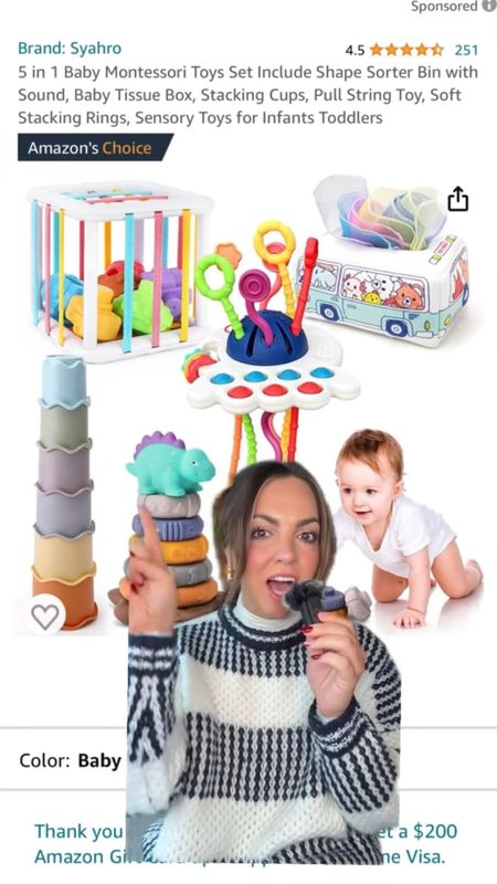 Last minute Amazon baby gift!!!! I WISH I knew about this set back when Emmy was younger! These were all her favorites (she still plays with most actually) BUT I bought them all separately 😂

#LTKbaby #LTKGiftGuide #LTKHoliday