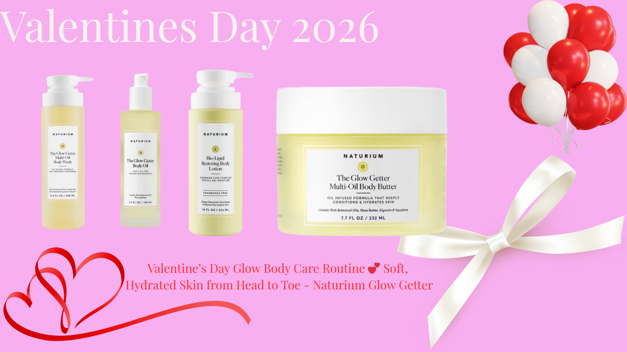 Valentine’s Day Glow Body Care Routine 💕 Soft, Hydrated Skin from Head to Toe - Naturium Glow Getter

This Valentine’s Day body care routine is all about deep hydration, glow, and softness—perfect for dry winter skin. I’m using my favorite Naturium Glow Getter products to cleanse, moisturize, and seal in moisture for smooth, radiant skin that lasts all day (and night 😉).
If you love luxury-feeling body care that actually performs, this set is a must-have.
🛍️ All products are linked in my ShopMy + LTK for easy shopping.


ShopMy:
https://shopmy.us/shop/collections/3671101


LTK:


Naturium – The Glow Getter Multi-Oil Hydrating Body Wash A nourishing, oil-infused body wash that cleanses without stripping the skin. Leaves skin soft, hydrated, and glowing right out of the shower.
Naturium – The Glow Getter Multi-Oil Body Butter A rich, creamy body butter packed with oils and butters to deeply moisturize dry skin and improve skin texture.
Naturium – The Glow Getter Body Oil Lightweight yet deeply nourishing body oil that seals in moisture and gives skin a healthy, radiant glow—perfect for layering.
Naturium – Bio-Lipid Restoring Body Lotion A barrier-repairing lotion formulated to replenish lipids, strengthen the skin barrier, and keep skin hydrated all day long.


#ValentinesBodyCare
#BodyCareRoutine
#Naturium
#GlowGetter
#HydratedSkin
#WinterSkinCare
#Over50Beauty
#SelfCareRitual
#SoftSkin
#GlowingSkin


valentines body care set, naturium glow getter, body care routine for dry skin, hydrating body wash, body butter for dry skin, body oil layering routine, winter body care, over 50 skincare, self care body routine, glowing skin routine, naturium body products
 

 #LTKValentine #LTKSeasonal #LTKOver40