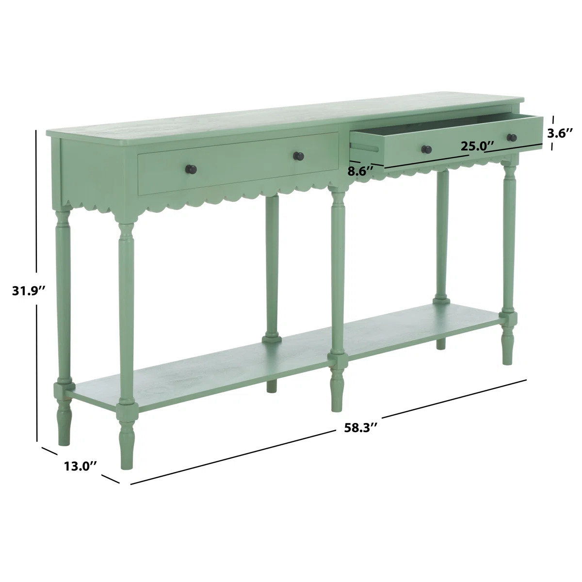 Branden 2 Drw Large Console | Wayfair North America