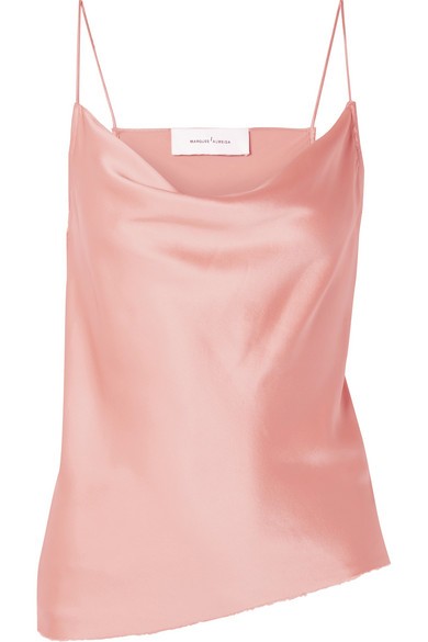 Draped silk-satin camisole | NET-A-PORTER (US)