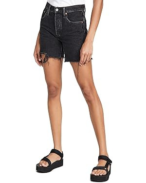 Levi's Women's Premium 501 Mid Thigh Short | Amazon (US)
