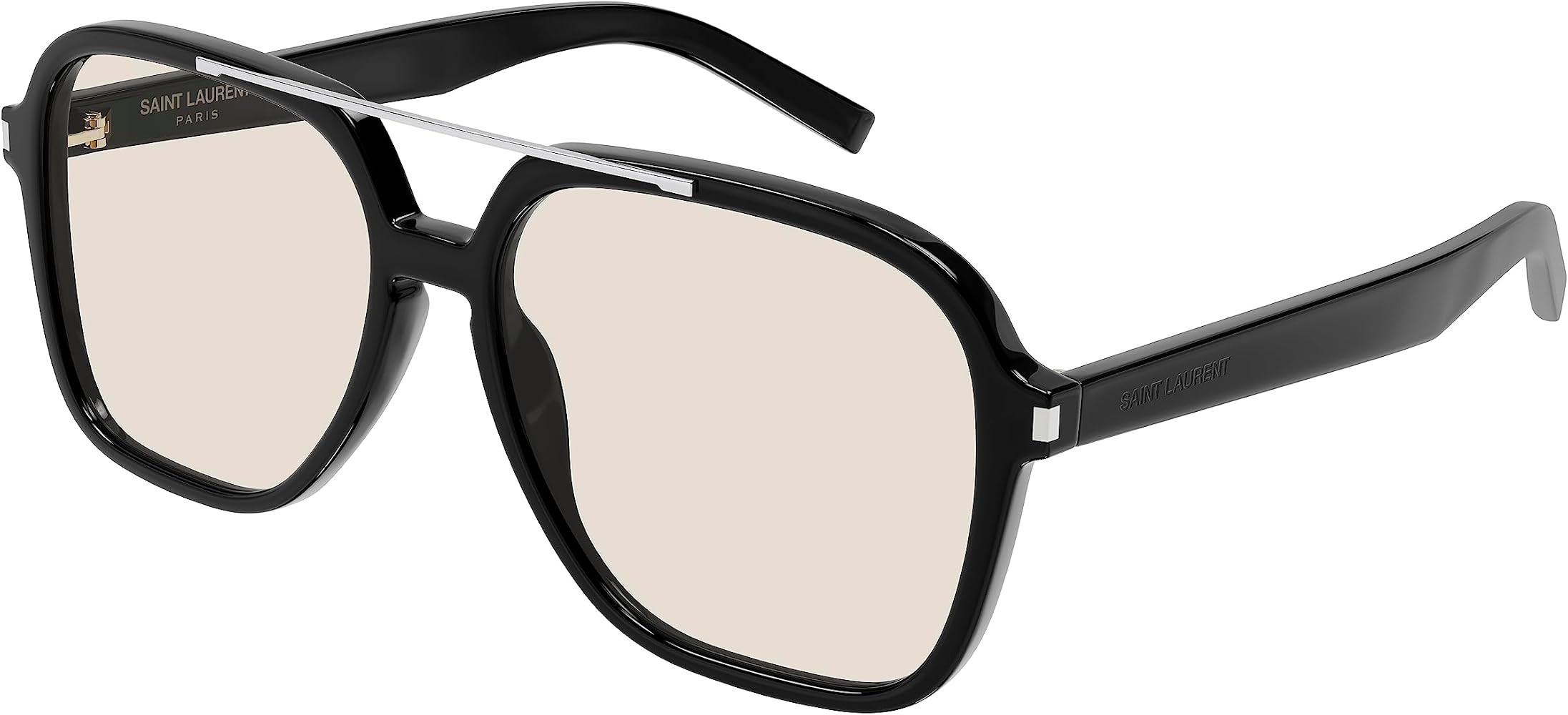 Saint Laurent SL 545 Black/Light Yellow 58/16/145 women Sunglasses | Amazon (US)