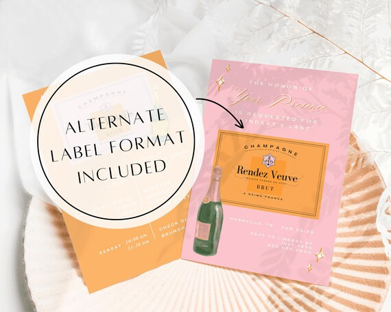Champagne Bachelorette Welcome  Itinerary Template - Etsy | Etsy (US)