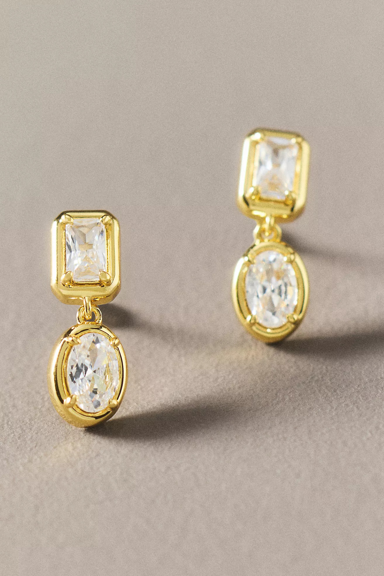 Shashi Bezel Crystal Drop Earrings | Anthropologie (US)