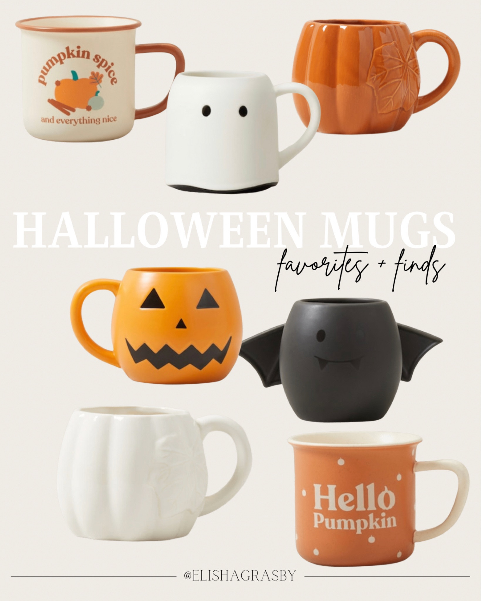 Cutest Halloween Mugs!

favorites + finds

// Halloween, mugs, coffee, indigo, chapters, tea, cozy, autumn, fall, pumpkin, ghost, bat, jack-o-lantern, white, black, orange

#LTKSeasonal #LTKhome #LTKHalloween