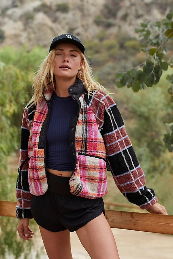Hit The Slopes Printed Fleece Jacket by FP Movement at Free People, Autumn Combo, XL | Free People (Global - UK&FR Excluded)