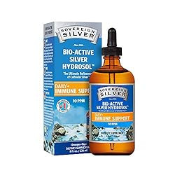 Sovereign Silver Bio-Active Silver Hydrosol for Immune Support - Colloidal Silver Liquid - 10 ppm, 8 | Amazon (US)