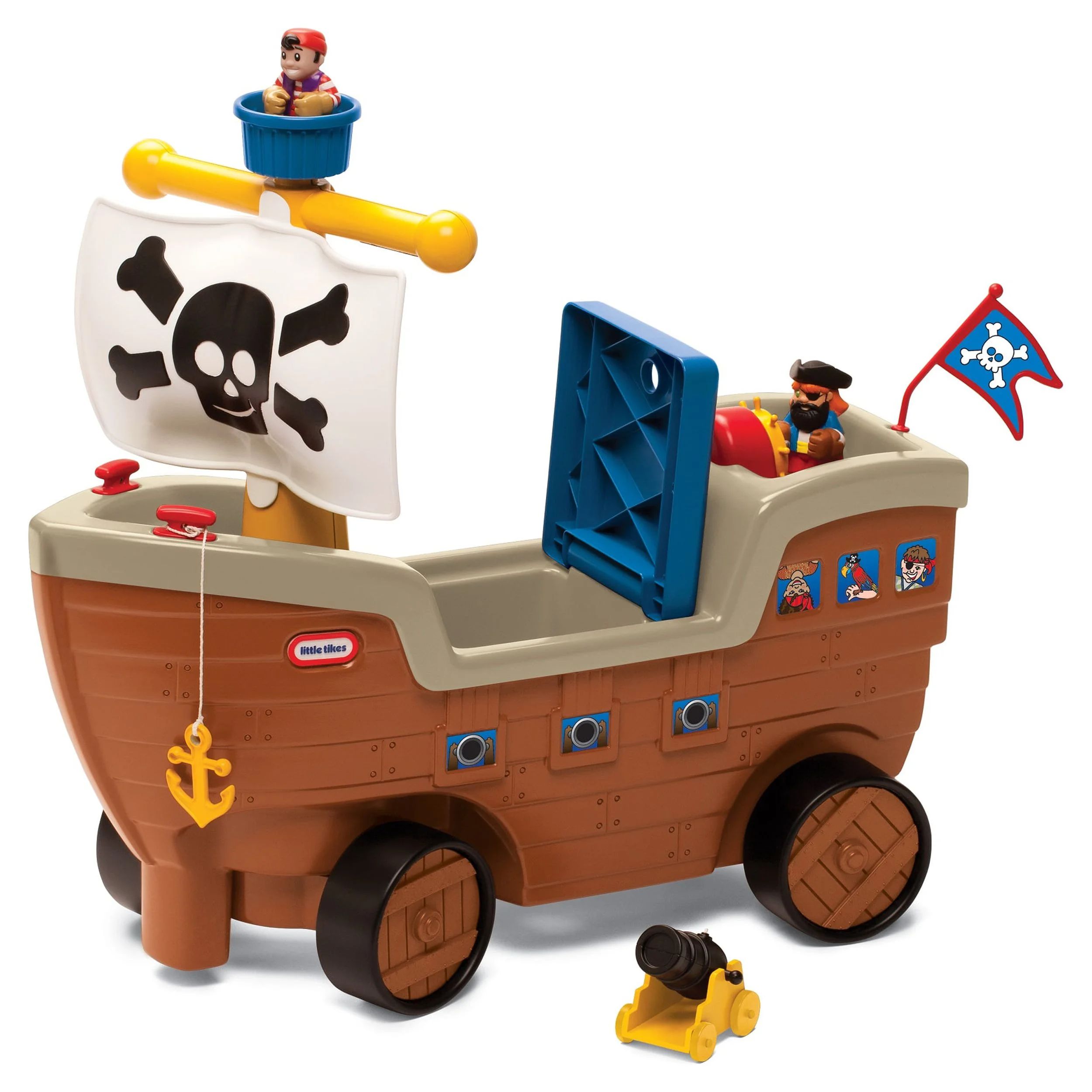 Little Tikes Play 'n Scoot Pirate Ship, Foot-to-Floor Push Ride-On | Walmart (US)