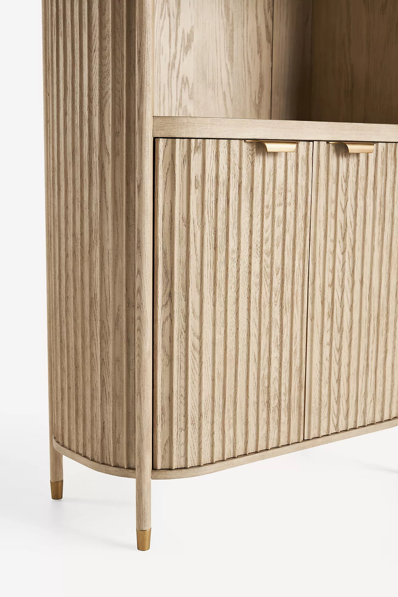 The Isla Fluted-Wood Hutch | Anthropologie (US)