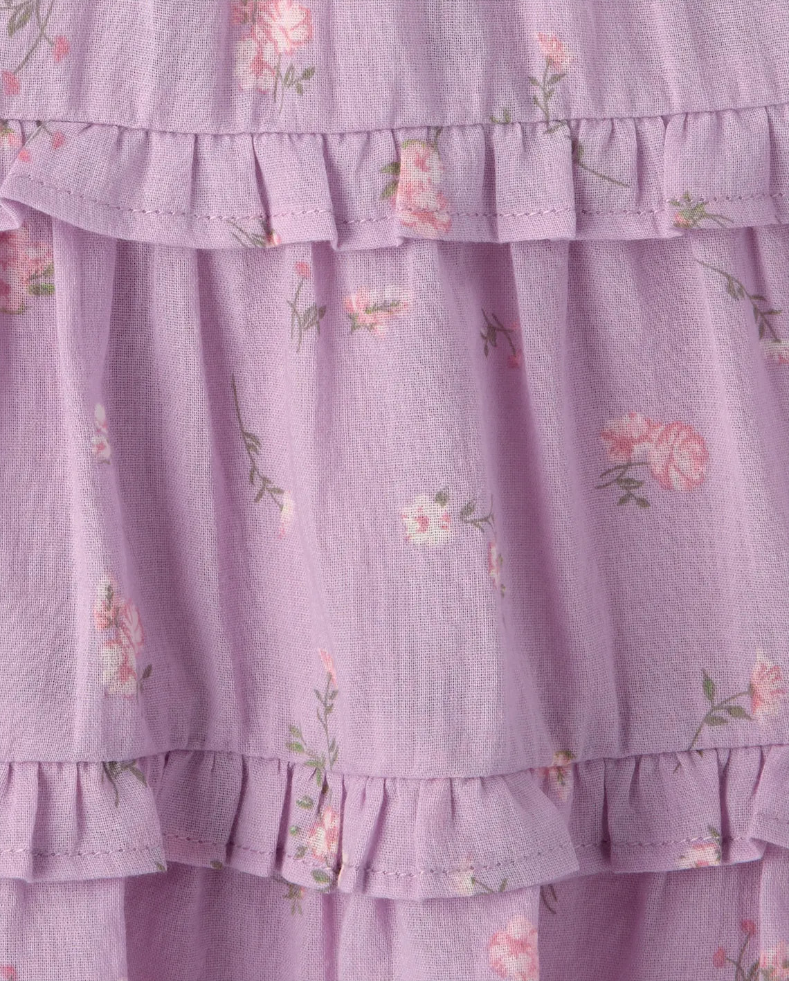 Baby And Toddler Girls Floral Textured Tie Shoulder Dress - purple | The Children's Place