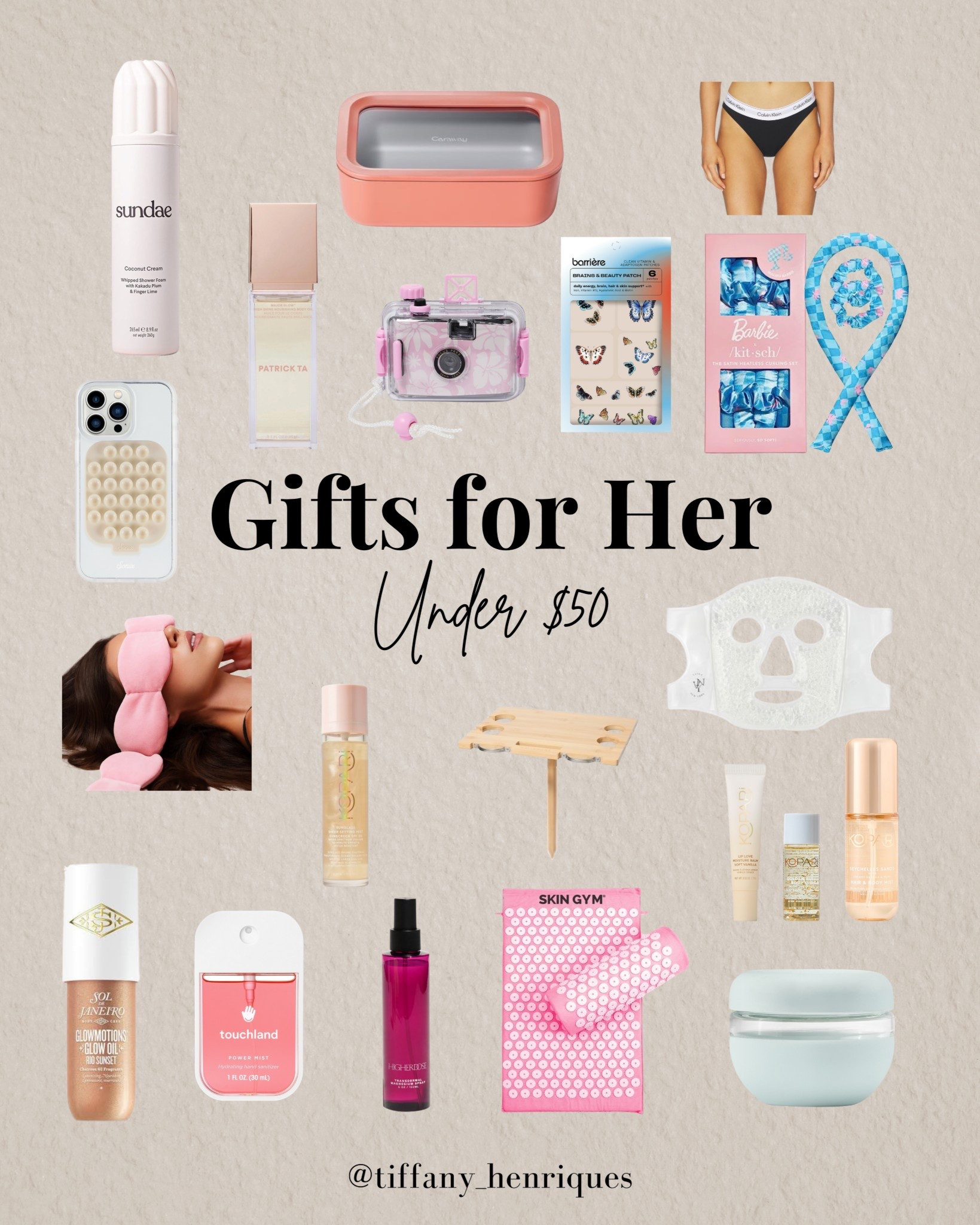 Gift Guide for Her 🩷 Everything Under $50! Cozy, wellness, beauty + coastal girl essentials 

#LTKCyberWeek #LTKFindsUnder50 #LTKGiftGuide