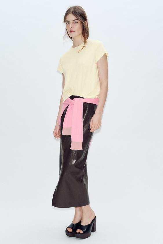 COTTON SHORT SLEEVE T-SHIRT | Zara Canada