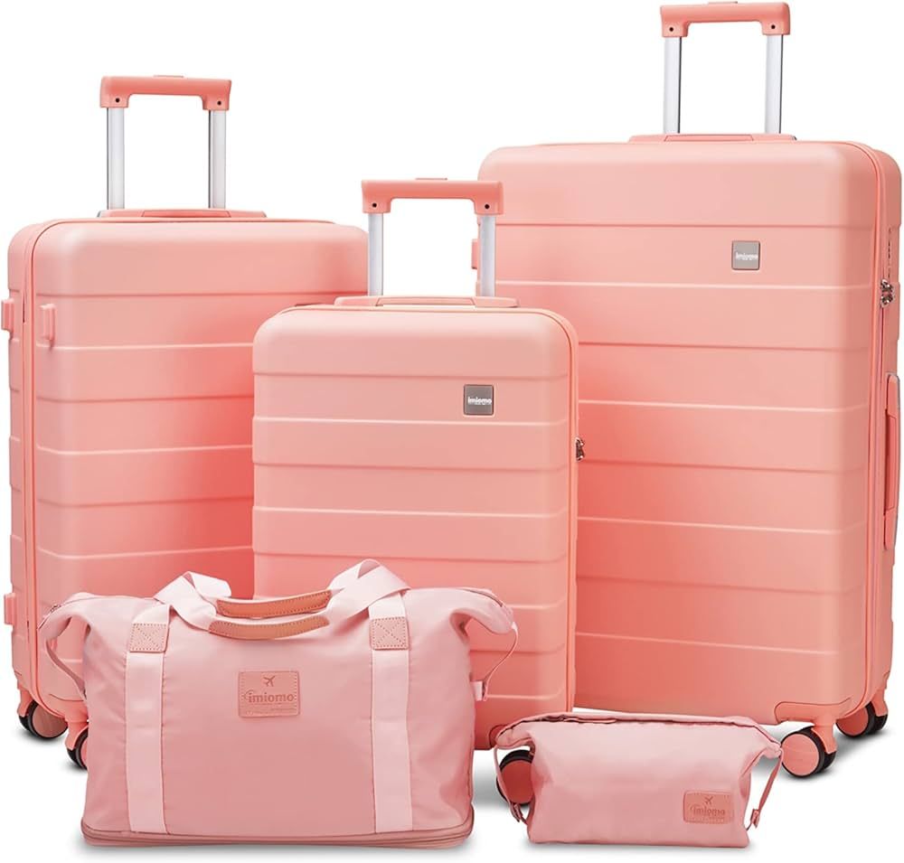 imiomo 3 Piece Luggage Sets,Suitcase with Spinner Wheels,Luggage Set Clearance for Women, Lightwe... | Amazon (US)