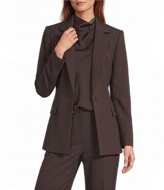 Coordinating Cassidee Long Sleeve Notched Lapel Blazer | Dillard's
