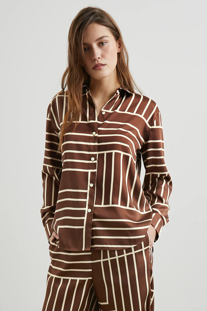 ELIAS SHIRT - BROWN LINE ART | Rails