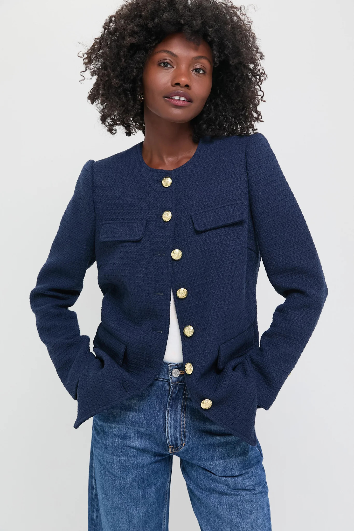 Navy Tweed Jennings Jacket | Tuckernuck (US)