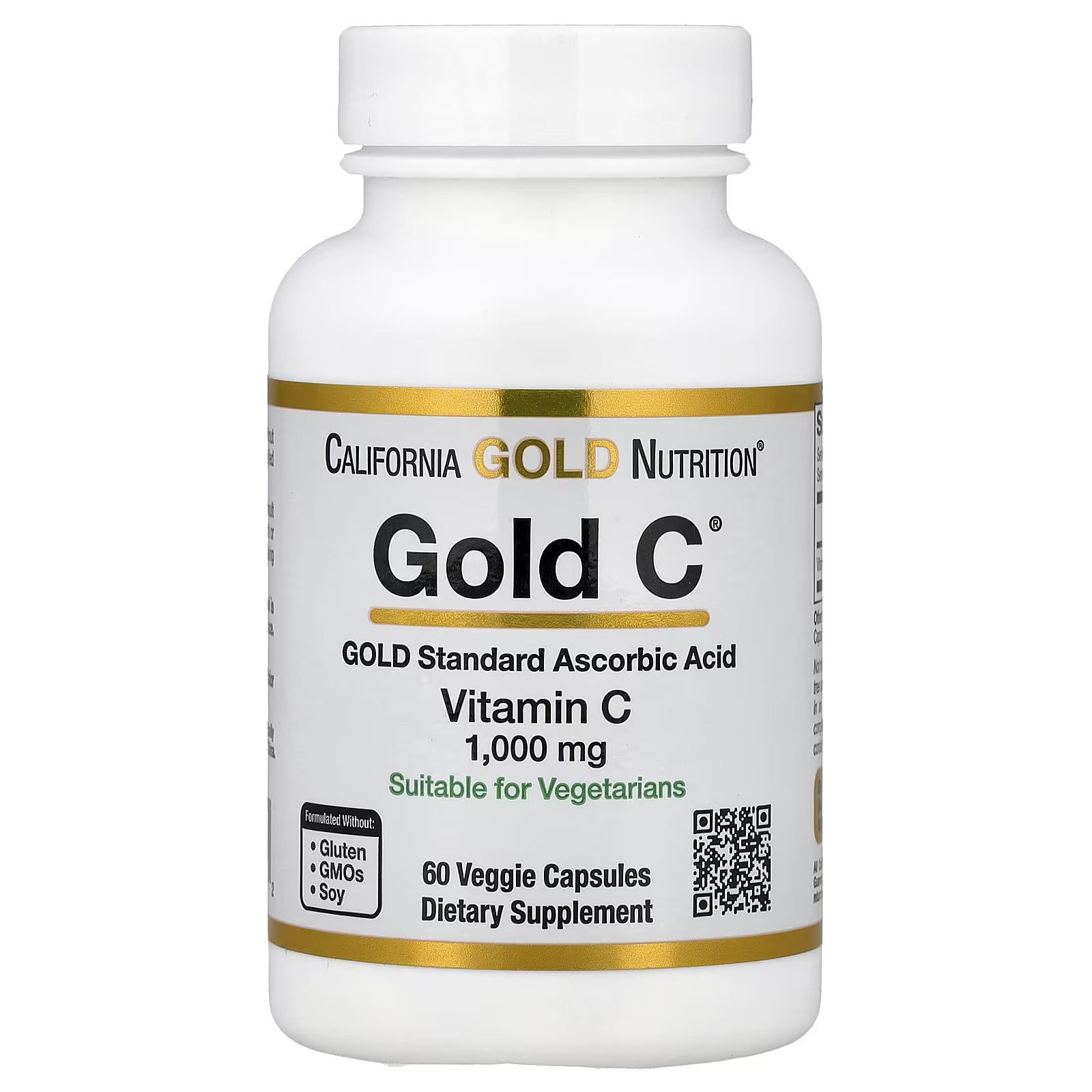 Gold C®, USP Grade Vitamin C, 1,000 mg, 60 Veggie Capsules | iHerb