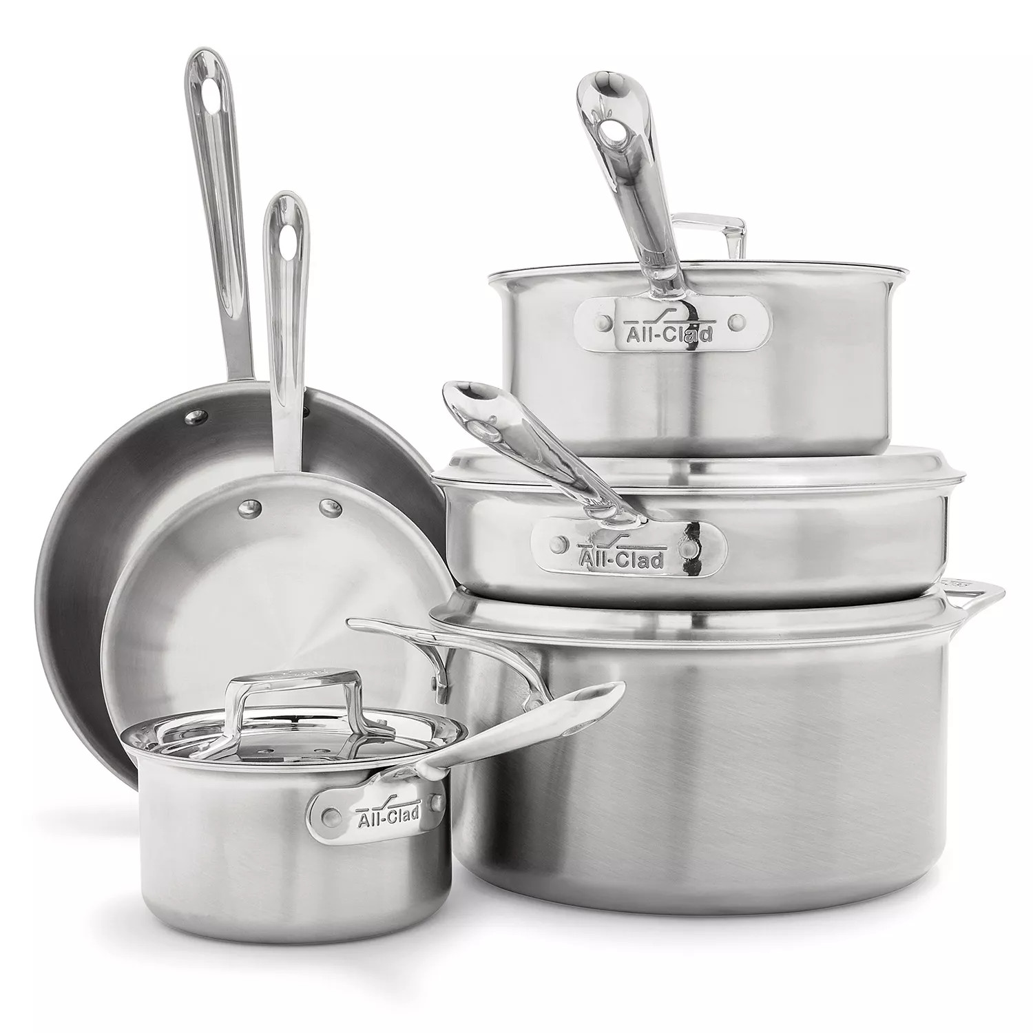 All-Clad D5 Brushed Stainless Steel 10-Piece Set | Sur La Table | Sur La Table