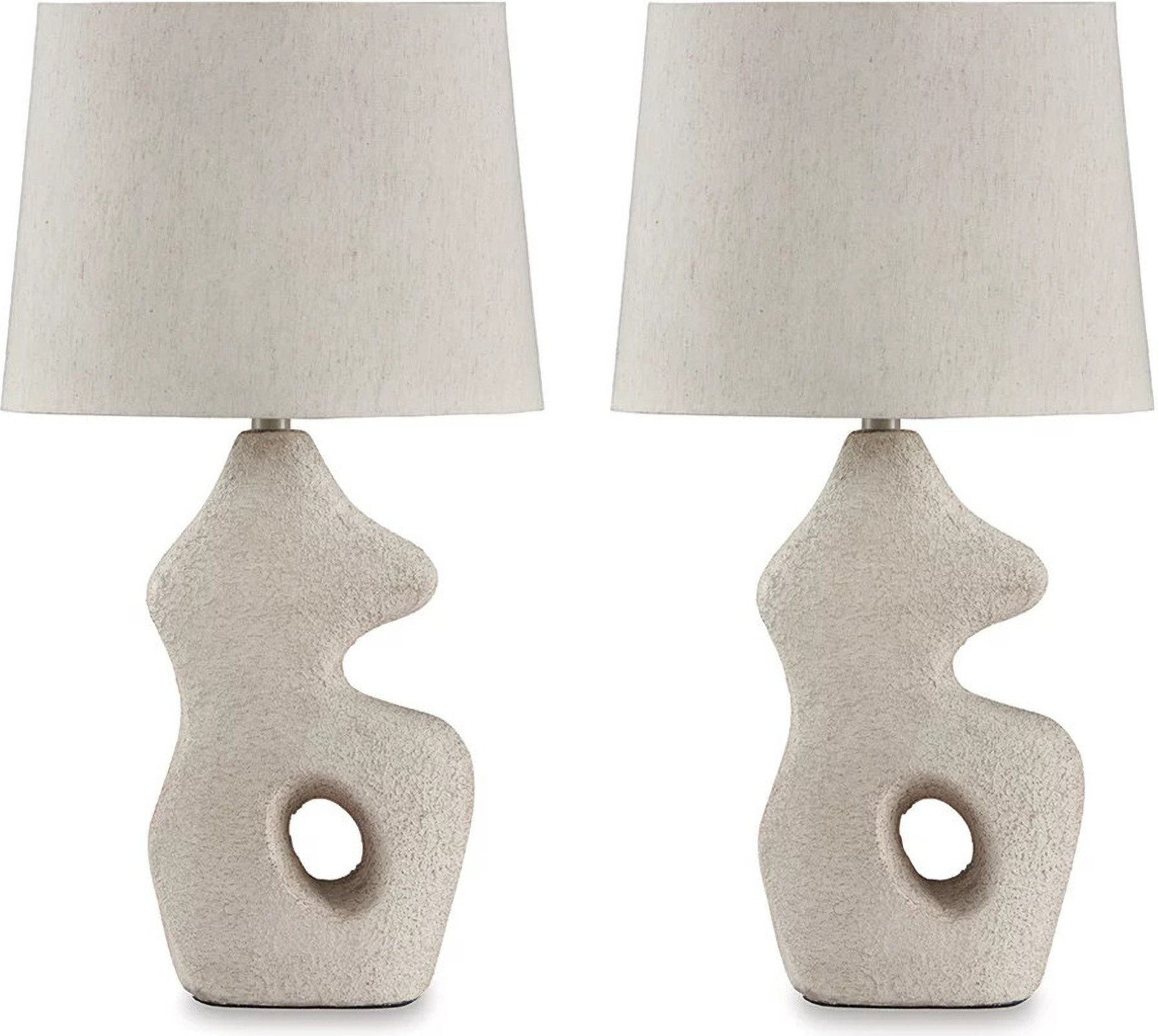 Chadrich Table Lamp Set of 2 In Antique Beige | 1stopbedrooms