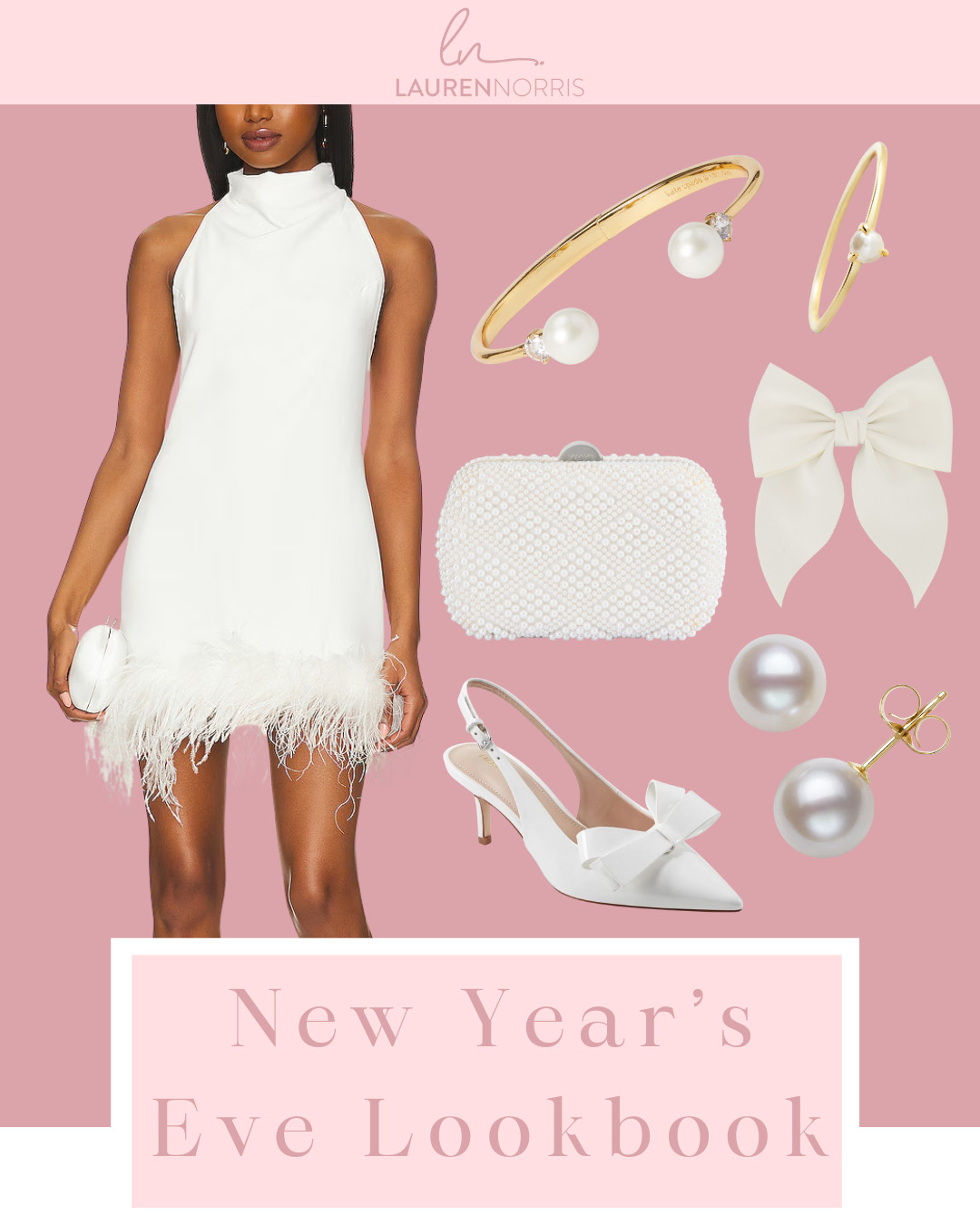 Look elegant in this gorgeous white dress perfect for New Year's Eve!  

 #LTKHoliday #LTKgrwm #LTKootd