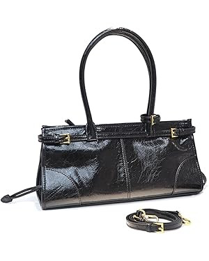 Women’s Shoulder Bag – Structured, Soft Faux Leather Crossbody Purse, Medium Capacity, Detach... | Amazon (US)