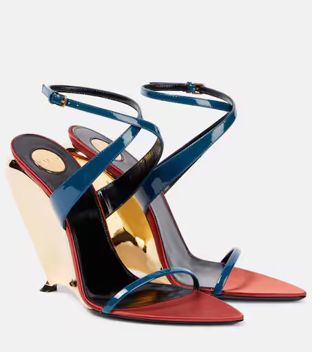 Tallulah 110 patent leather wedge sandals | Mytheresa (US/CA)