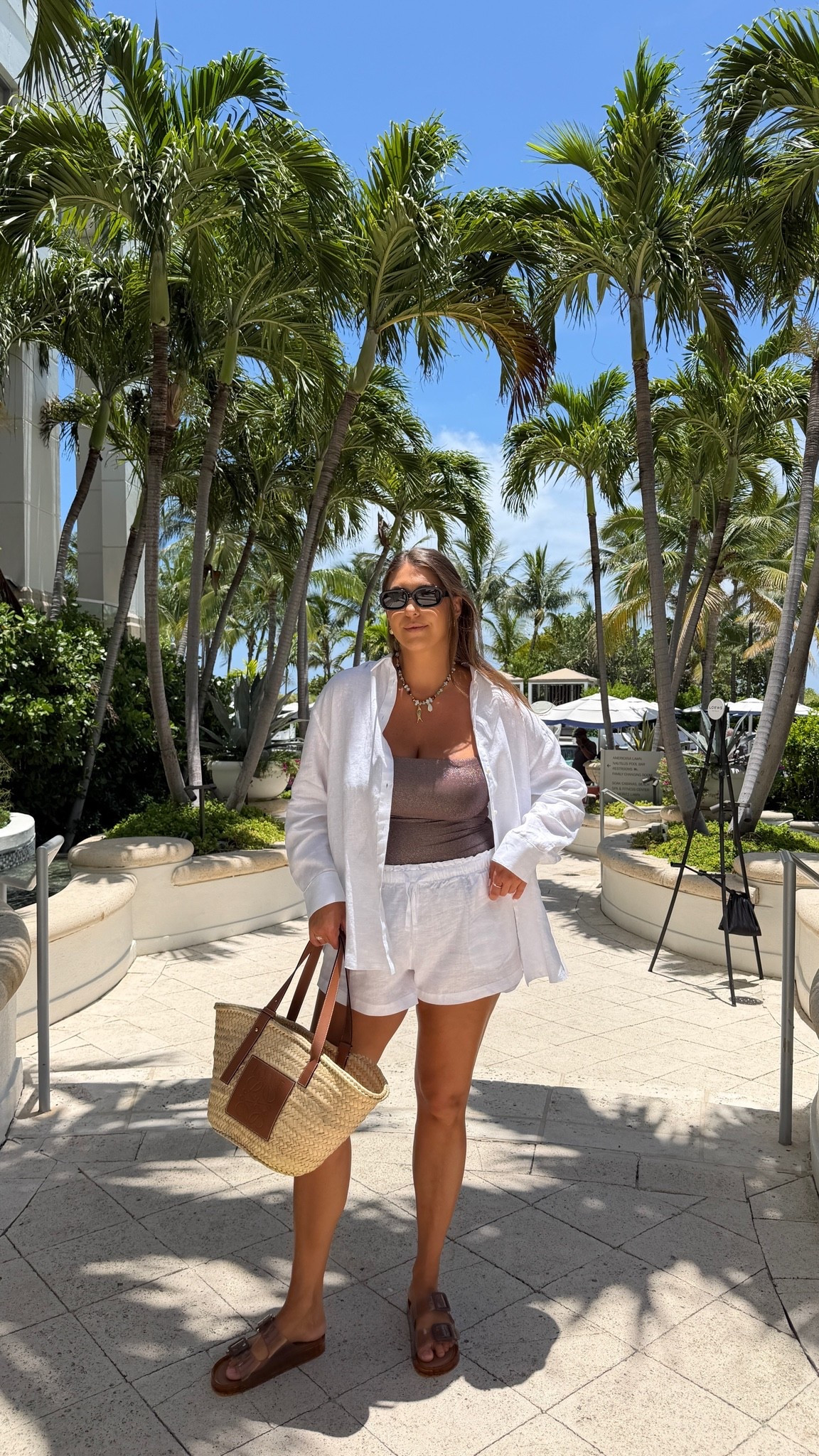 Vacation uniform unlocked. ☀️🤍

vacation outfit, resort outfit, white linen set, linen button down, linen shorts, tube top outfit, neutral summer outfit, beach vacation style, coastal chic, resort wear, tropical vacation, woven tote bag, birkenstock sandals, vacation essentials, island style, summer capsule wardrobe, effortless summer outfit, travel style, beach resort look, neutral fashion, vacation packing, warm weather outfit, casual resort style, coastal fashion, summer vacation look

#LTKootd #LTKSwim #LTKMidsize