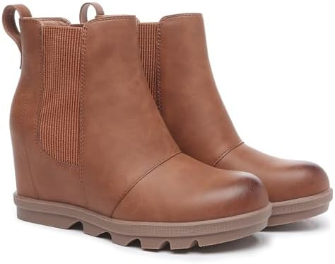 Athlefit Women's Wedge Boots Comfortable Ankle Wedge Booties | Amazon (US)